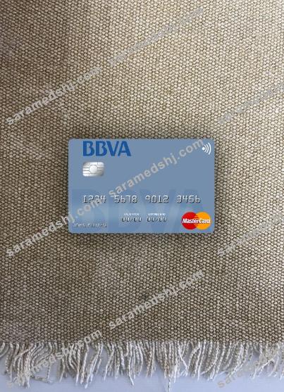 Paraguay Banco BBVA Bank mastercard photolook front